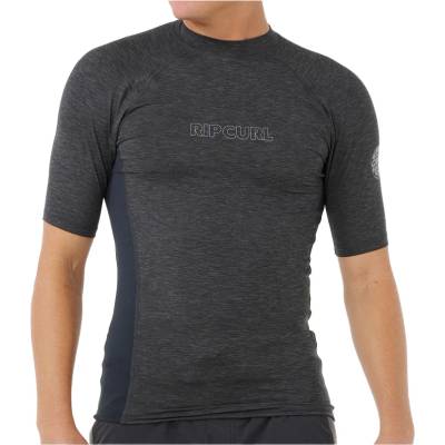 Rip Curl Мъжка плажна тениска от ликра Rip Curl Dawn Patrol UPF Perf S/S Lycra - Black Marle - размер XL (050-2288-0115)