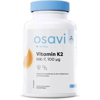 Osavi Vitamin K2, 100 mcg, 120 гел капсули, Osavi
