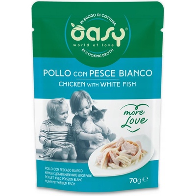 Oasy more love vrecko kuracie mäso s bielymi rybami 70 g