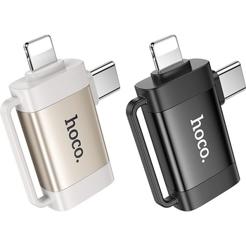 hoco. адаптер OTG 2in1 Type C / Lightning към USB A (6942007628198)