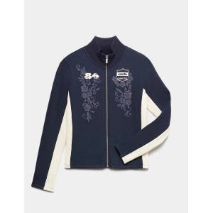 Marks & Spencer Суитшърт на копчета със висока яка и бродерия (6-16 години) Marks & Spencer военноморска синя Marks & Spencer | Sin | Момичешки | 7-8 години