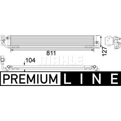 Chladič oleja automatickej prevodovky MAHLE ORIGINAL CLC 108 000P (CLC108000P)