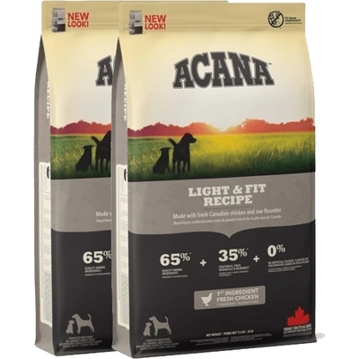 Acana Adult Light & Fit 2 x 11,4 kg