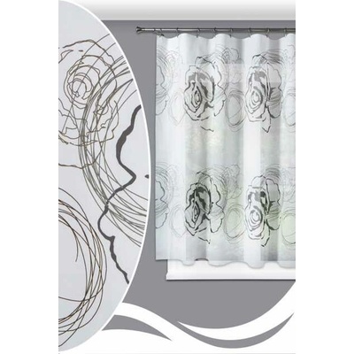 Záclona metráž S985/02 biela, 140cm