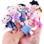 Jokomisiada Family finger puppets 6 pcs ZA3970