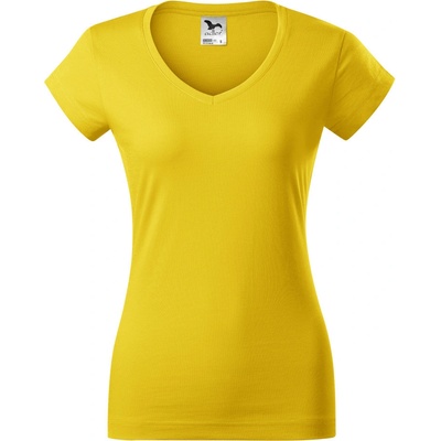 Malfini Fit V-neck 162 04 žlutá