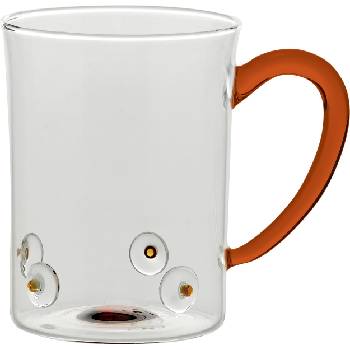 Zafferano Чаша халба Patèa стъклена 510 мл златисто жълта (PAT0318)