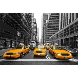 DIMEX ART Флизелинов фототапет такси в града 375 x 250 см