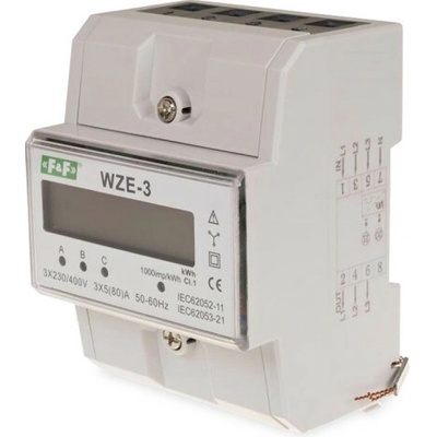 MĚŘIČ SPOTŘEBY ENERGIE 3 PÓLY 80A MID - WZE-3 - F&F