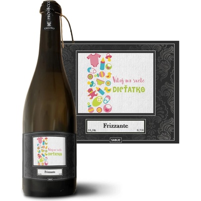 Sablio Vitaj na svete, dieťatko Prosecco biele suché šumivé víno 10,5 % 0,75 l (holá fľaša)