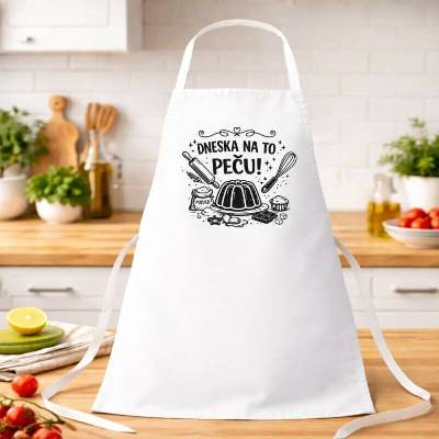 Nápojík Kuchyňská zástěra Dneska na to peču! pro milovníky pečení