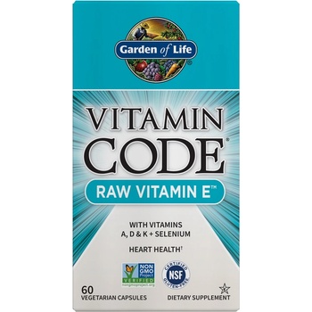 Image 1 of Garden of Life Vitamin Code RAW Vitamin E, 60 Veg Capsules