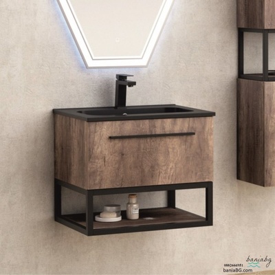 Inter Ceramic Долен конзолен шкаф за баня 6050wooden АНИЕЛА
