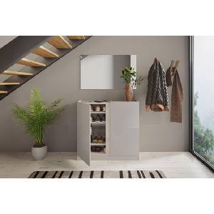 Bogdan Furniture I Шкаф за обувки Модел 4062, Калобра/Сатен