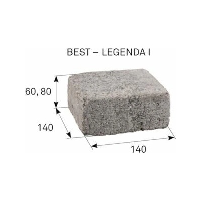Best-Legenda I 60mm colormix brilant 60x140x140 /9,36 m2/