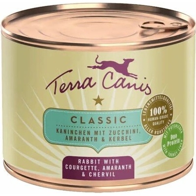 Terra Canis Rabbit with courgette amaranth & chervil 200 g
