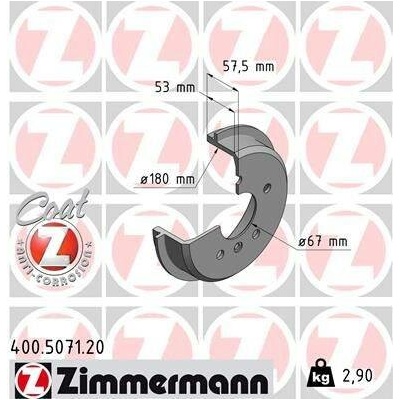 Brzdový buben ZIMMERMANN 400.5071.20