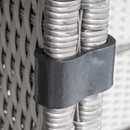 Zahradní ratanový nábytek di volio Torino DV-038GF 7 ks šedá