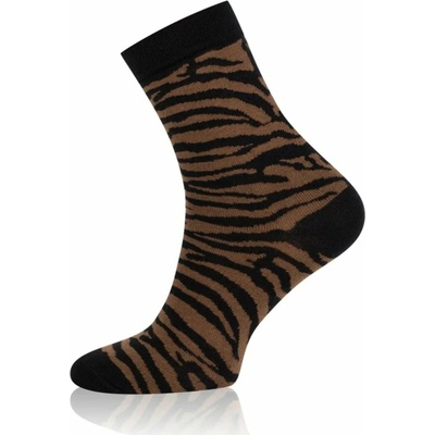 Italian Fashion dámske ponožky Zebra Zvierací vzor