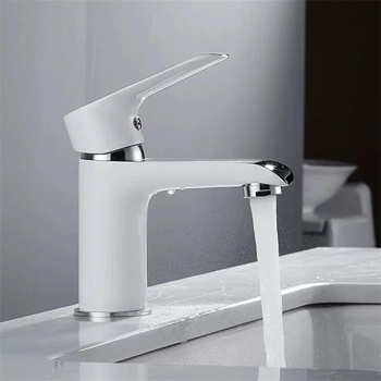 Image 1 of Fildişi Бял смесител за баня Париж