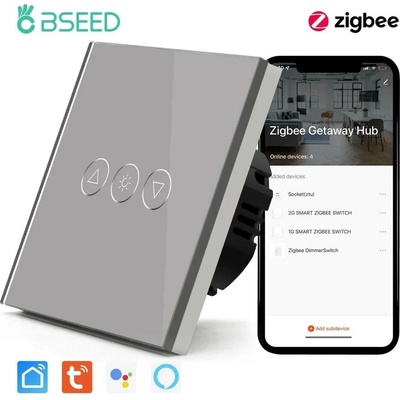 BSEED chytrý stmívač osvětlení se ZigBee Šedá