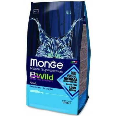 MONGE BWild Adult šproty s ančovičkami 1,5 kg