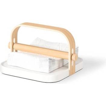 Umbra hk ltd (Канада) Поставка за салфетки umbra bellwood - цвят бял и натурално дърво (umbra 1022631-668)