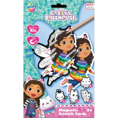 Magnetické vyškrabávací obrázky Gábinčin kouzelný domeček 10 ks Craft Creative – Zboží Mobilmania