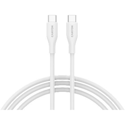 Кабел CANYON cable CC60SC10 C-C 60W 1m Silicon White (CNS-CC60SC10W)