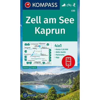 Zell am See, Kaprun (Kompass - 030) - turistická mapa
