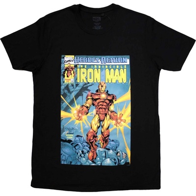 Tričko Invincible Iron Man Comic Cover čierna