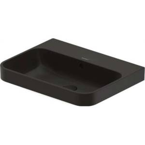 Duravit Happy D. 2 - Мивка за плот, 60х46 см, с преливник, без отвор за смесител, с изход, антрацит 2360601360 (2360601360)