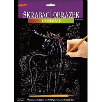 ArtLover škrabací obrázek duhový Jednorožec