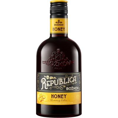 Božkov Republica Honey 35% 0,7 l (čistá fľaša)