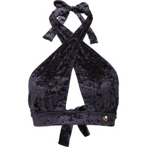 GOLDBEE Velvet swimsuit cross l