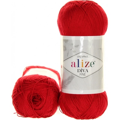 Alize Diva Fine 106 červená