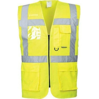 Portwest Berlin reflexní manažerská vesta Hi-Vis žlutá