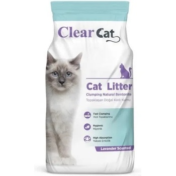 Clear Cat Lavender - натриев бентонит ЛАВАНДУЛА, с висока способност да се слепва на топче - 100% естествена, 5 кг - Турция