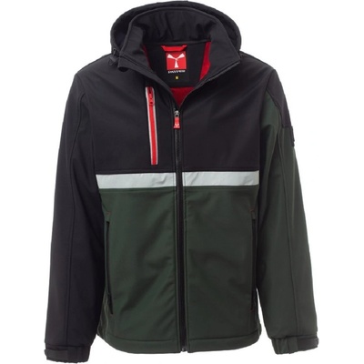 Payper WISE softshellová bunda Military green Black
