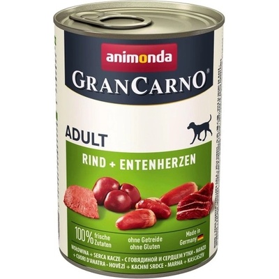 Animonda GranCarno hovädzie a kačacie srdce 6 x 400 g