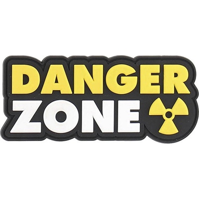 Gumová nášivka Fostex Danger Zone - žltá-biela
