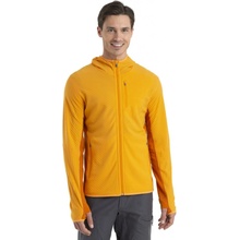 ICEBREAKER Mens Descender LS Zip Hood Solar/Earth