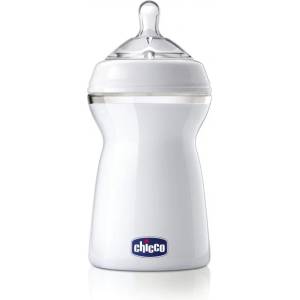 Chicco Бебешко шише Chicco - Natural Feeling, силиконов биберон, 3 капки, 330 ml (N0203) - baby