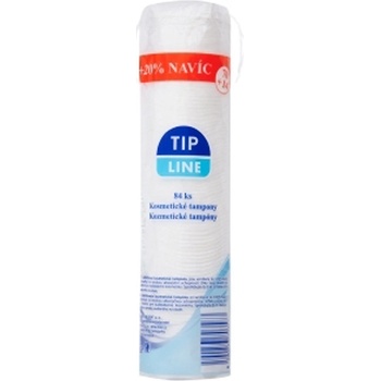Tip Line Vatové kozmetické tampóny 100% bavlna 84 ks