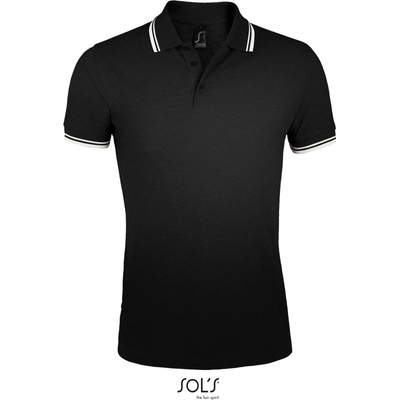 Sol's polokošile Pasadena Men krátký rukáv pánská black/white