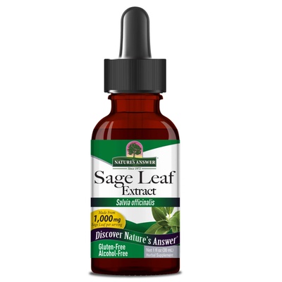 Nature's Answer Sage Leaf, екстракт от градински чай, 30 мл