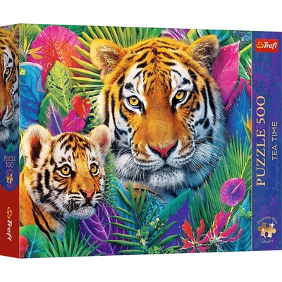 TREFL Premium Plus Tea Time Tigre v džungli 500 dielov