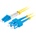 Conneu LC-UPC-SC-UPC армирана дуплексна пач корда, сингълмод OS2, 3 мм. , Conneu (3.0 м) (CNFJ-LCSCOS2DARMBLUE3mm-3)