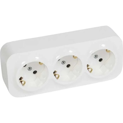 Legrand БЛОК ТРОЕН ШУКО 3Х2Р+Е 16А ОМ 782418 forix ip22 БЯЛ legrand (782418)