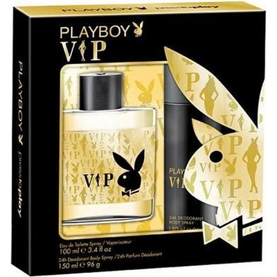 Playboy VIP for man SET EDT 100 ml + Deospray 150 ml pre mužov